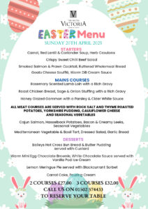 Easter Sunday Fun lunch 2025 Hotel Victoria